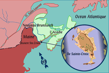 Map of Ile Sainte-Croix