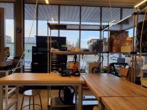 an image of our club space in the Rapid Prototyping Center in Ferland