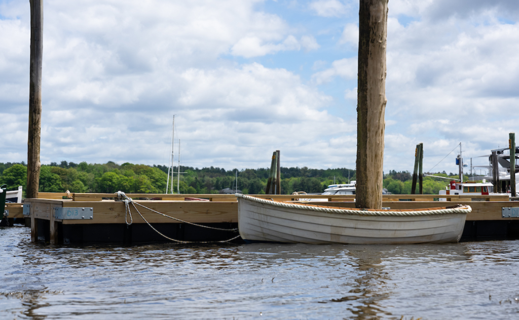 A photo of a boat at a Harbor