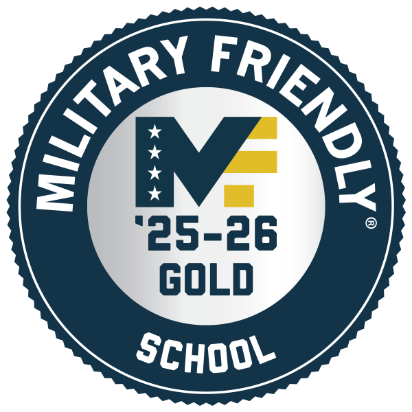 A military friendly school 2025-26 gold badge
