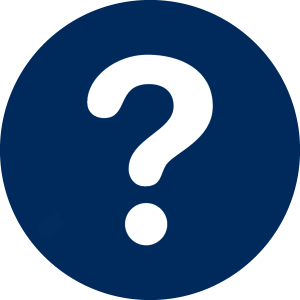 question mark icon on blue