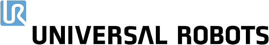 Universal Robots logo featuring a stylized "UR" icon followed by the words "Universal Robots" in black text.