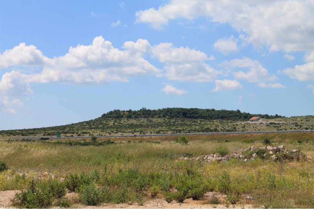 The hilltop site of Nadin, Croatia