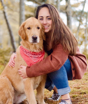 Erin with her dog