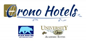 Logos of Orono hotels.