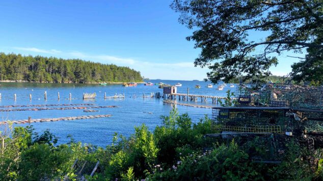 View of lobster pound from shore