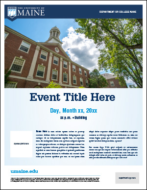 flyer example 1 for UMaine