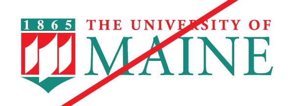 UMaine logo - bad logo colors