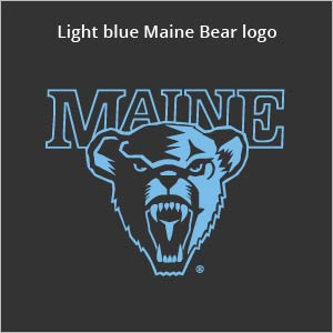 Light blue Maine bear logo