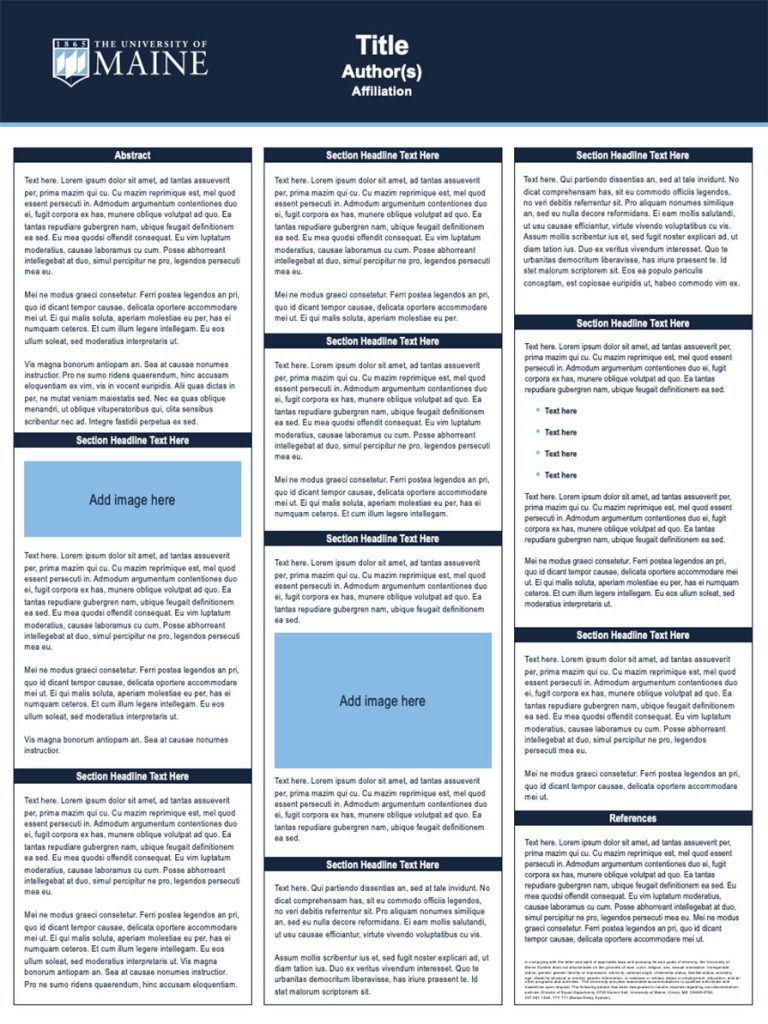 An image of a research poster template