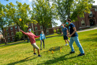 playing games on the mall