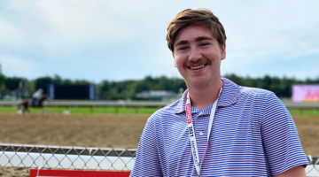 Jared Nightingale, marketing internship at Saratoga Springs Race Track