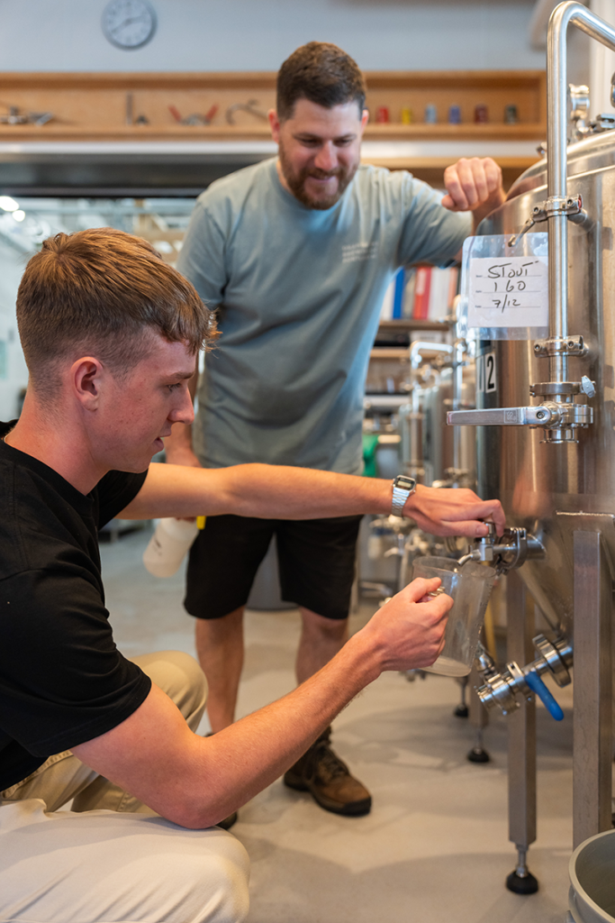 Nolan Dries, summer intern at Orange Bike Brewing