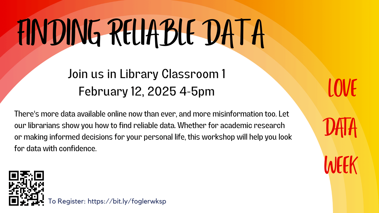 Finding Reliable Data (Love Data Week 2025)
