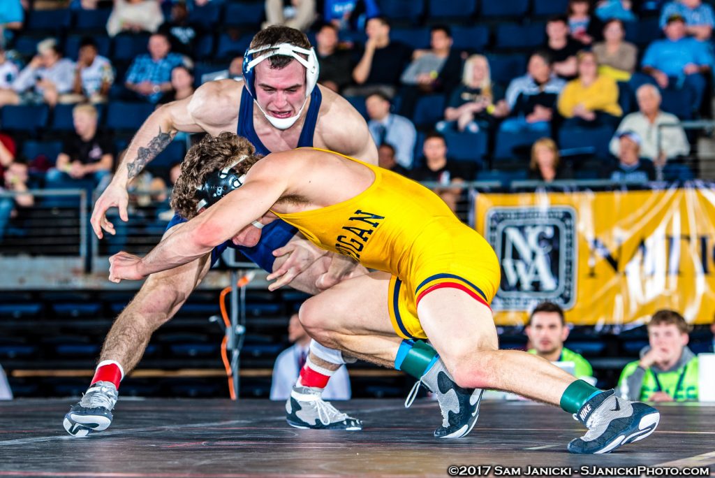 Brent Waterman wrestling a competitor