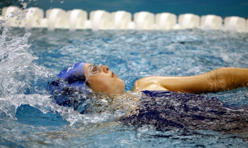 Swimmer in Lane