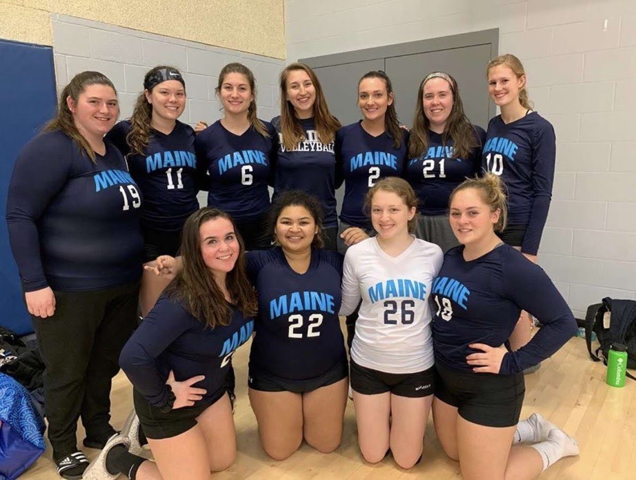 UMaine Women's Volleyball club team photo 2021