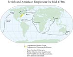 Figure 6.18 British and American Empires in the Mid-1780s