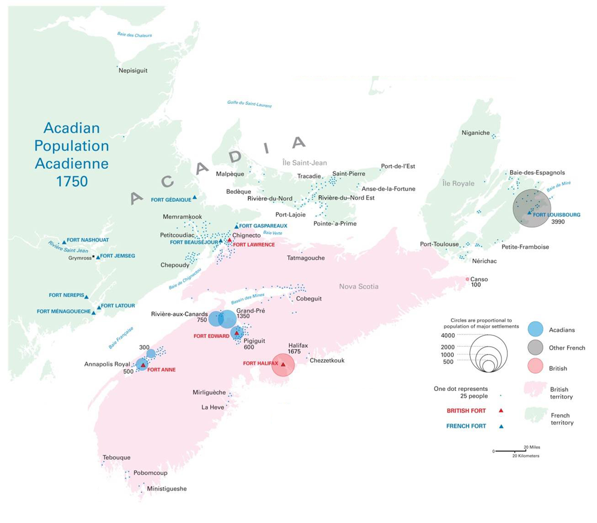 Acadian Map