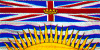 The flag of British Columbia