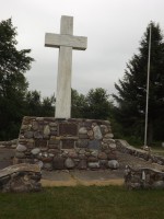 La croix acadienne au musée Tante Blanche, Saint-David, ME