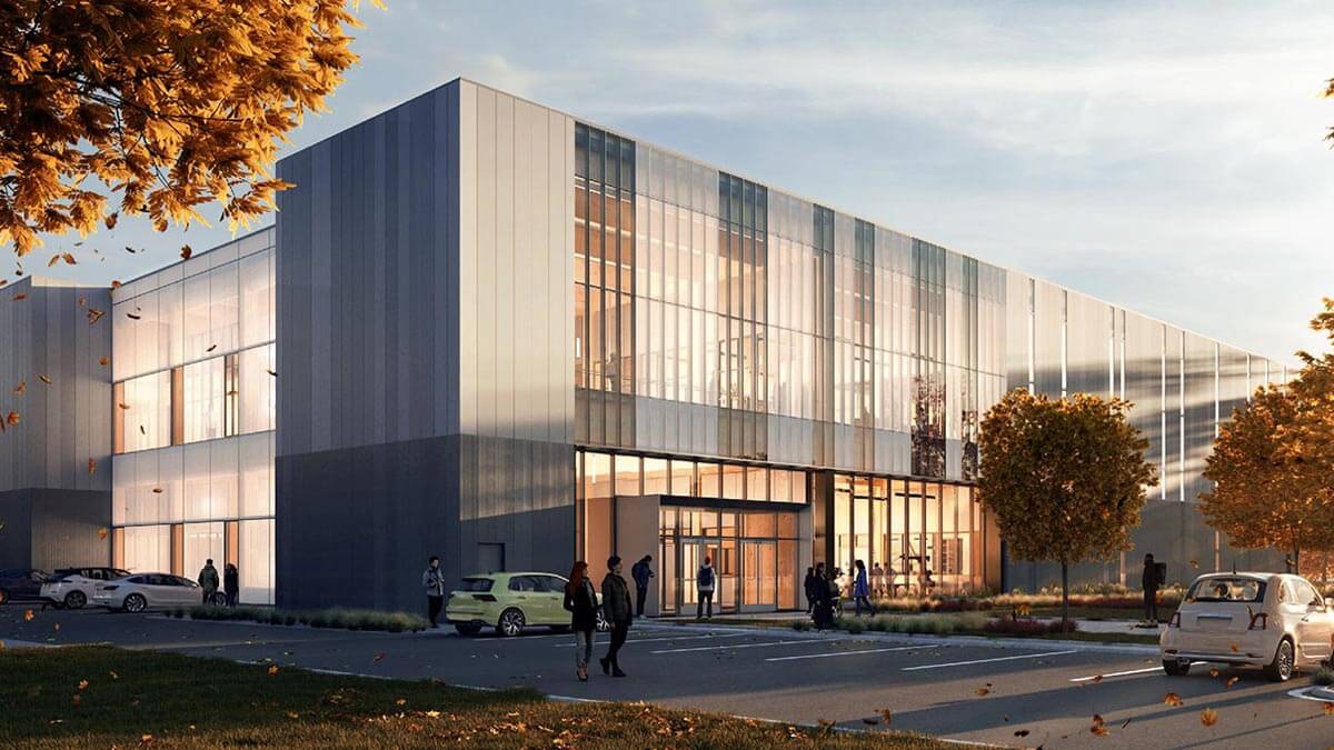 A conceptual rendering of the Green Engineering and Materials building