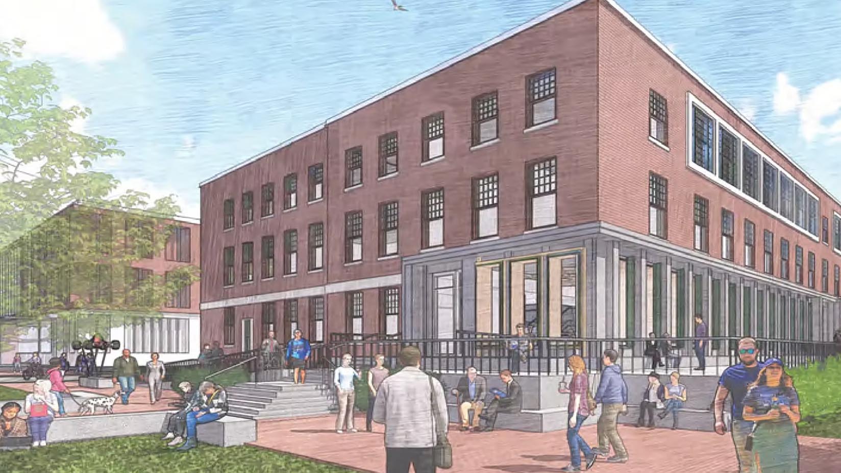 An illustration of Boardman Hall
