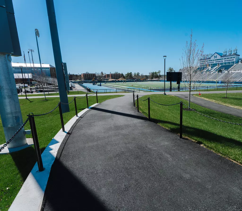A photograph of a pathway