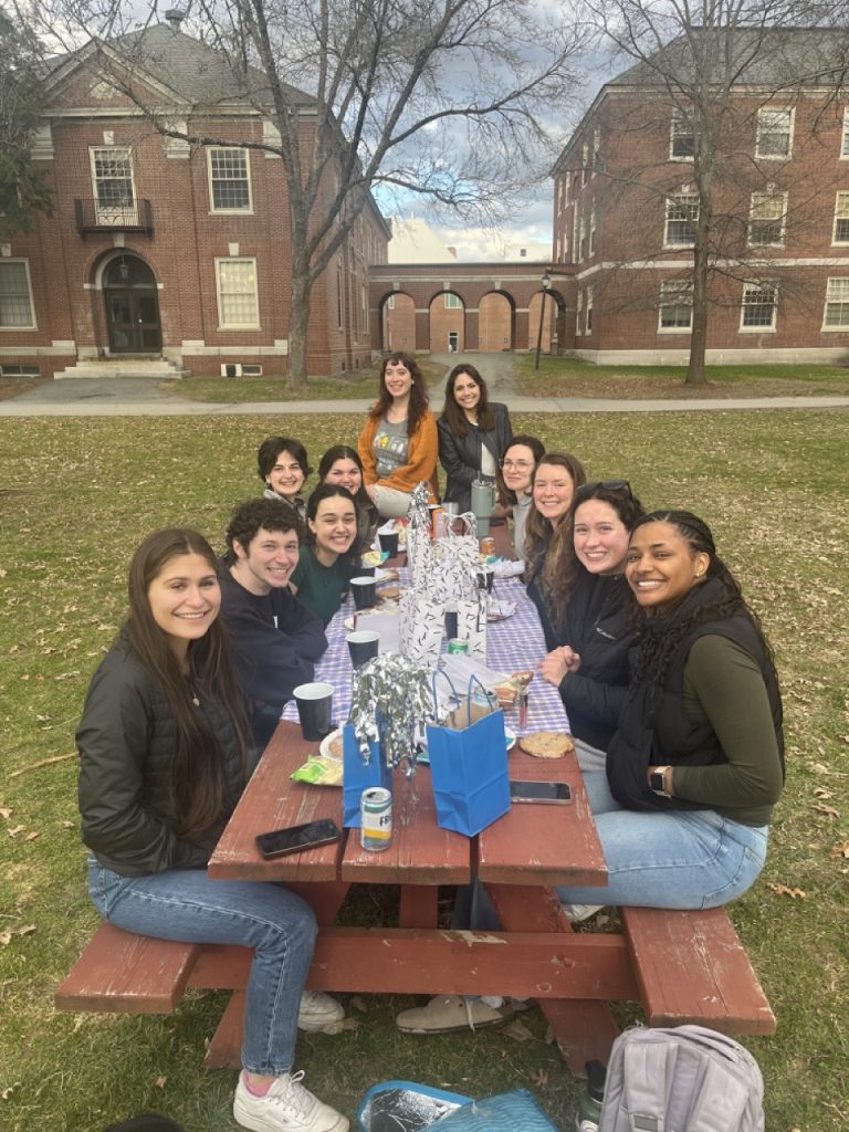 Aurora and Katie with the C-Cap Lab research assistants