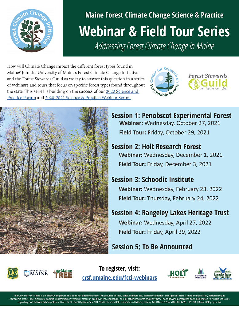 Forest Climate Change Initiative: Year 2 of Webinars and Field tours ...