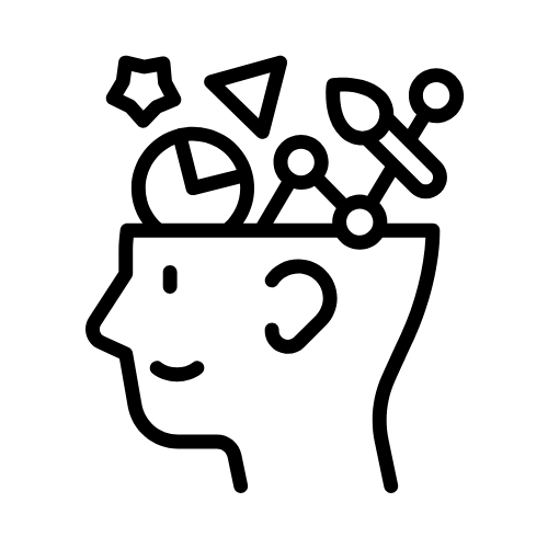 Persons face in profile with tools replacing the brain area that would be helpful for new faculty
