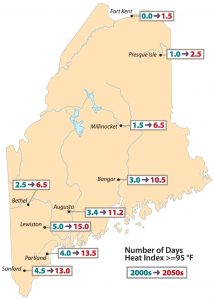 heat index above 95 maine