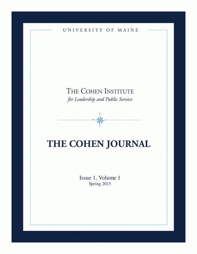 Photo of the cover page of The Cohen Journal