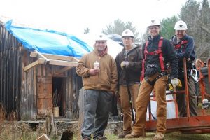 Roof extension framing team