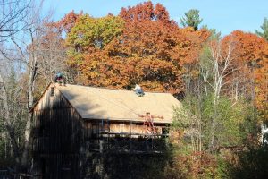 installing the roof cap