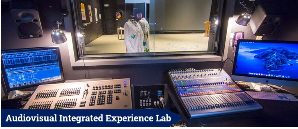 Audiovisual integrated experience lab in the IMRC center