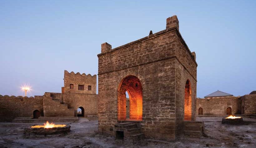 Another UNESCO World Heritage is Atashgah Zoroastrian Fire Temple, firstly established in the beginning of the era in the area of natural gas vents. Novruz in Azerbaijan is a traditional holiday which celebrates the Zoroastrian New Year and the coming of Spring.