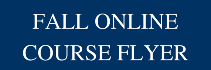 Fall online course flyer button