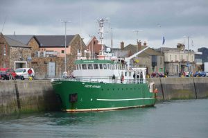 Research Vessel Celtic Voyager in Howth, Republic of Ireland for layover.
