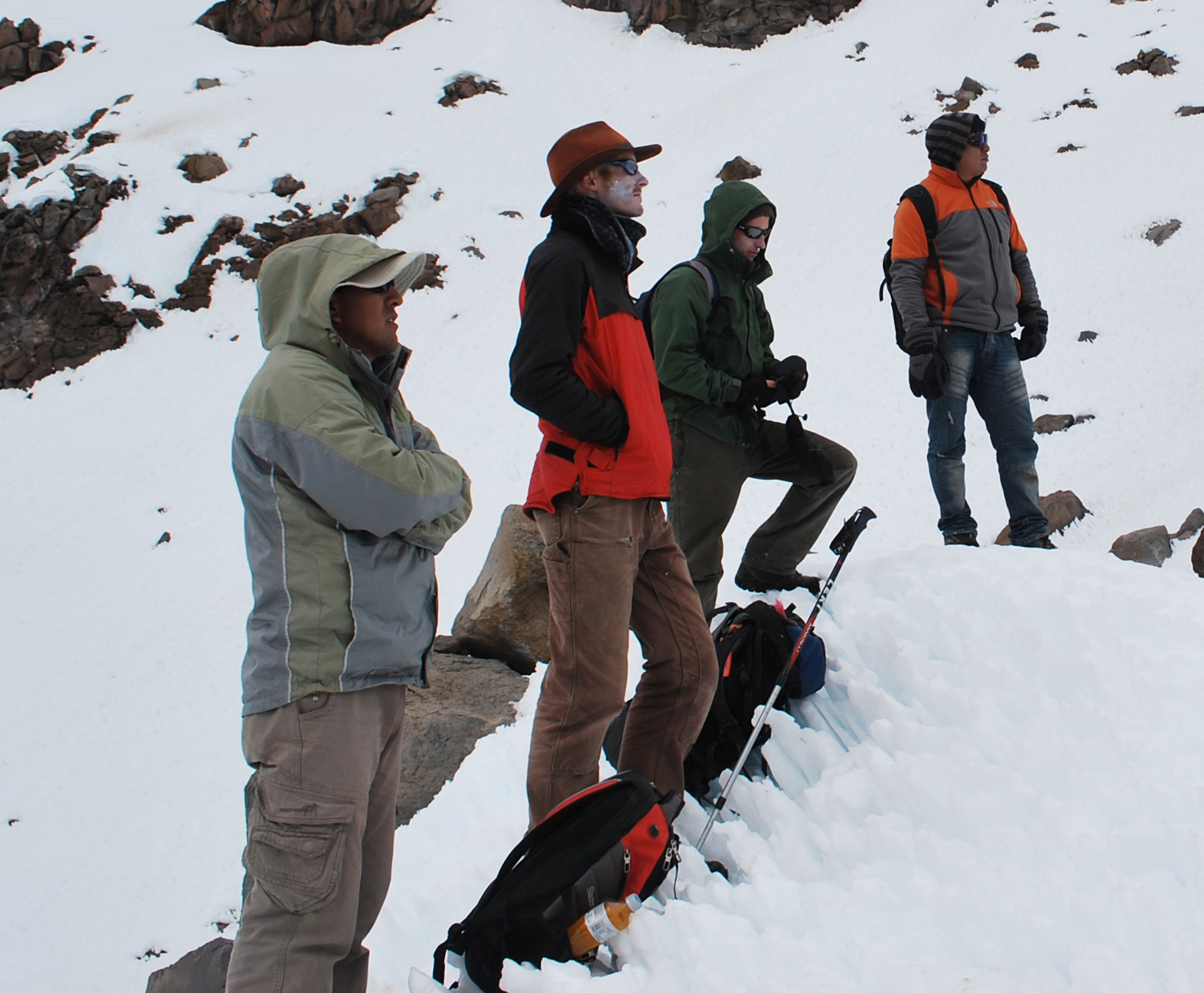 Peru 2012 field team Nevado Coropuna. Photo credit: Kim Martineau.
