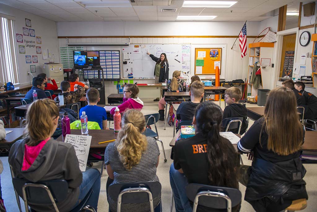 A photo of a teacher at Milbridge Elementary School.