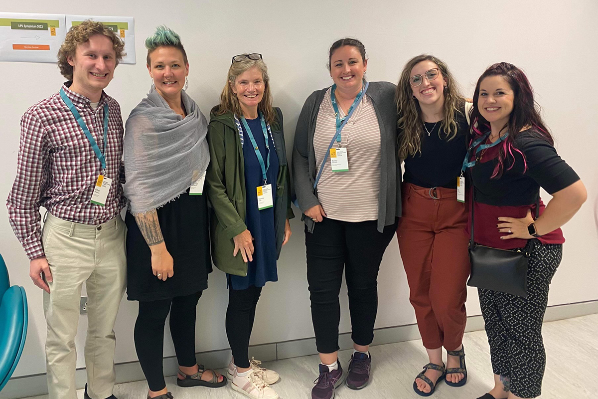 Participants in the Teacher Leadership Collaborative facilitated by University of Maine education faculty members Rebecca Buchanan and Tammy Mills pose for a photo at a symposium in Dublin, Ireland in the summer of 2022.