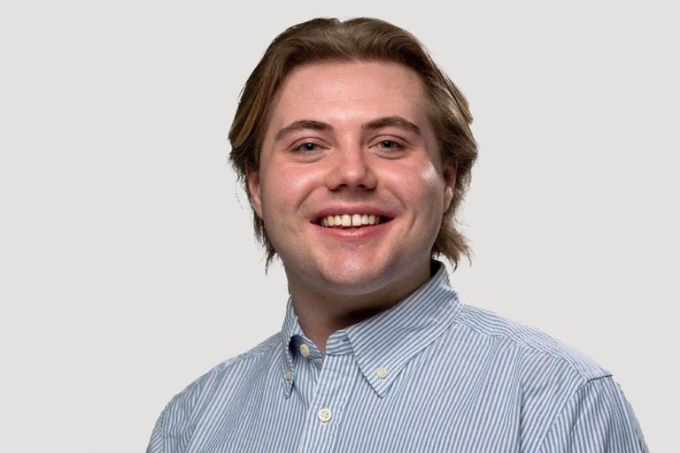 A studio portrait of Zachary Wentworth.