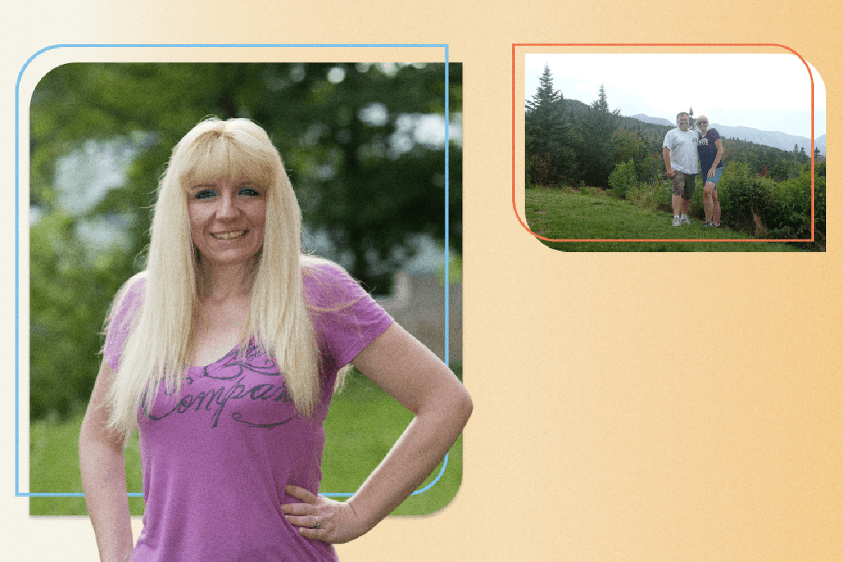 A photo collage featuring images of Dori Leadbetter.