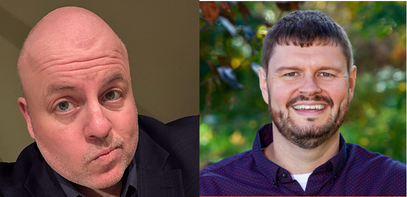 A composite photo of Dan Ryder and Jeff Bailey