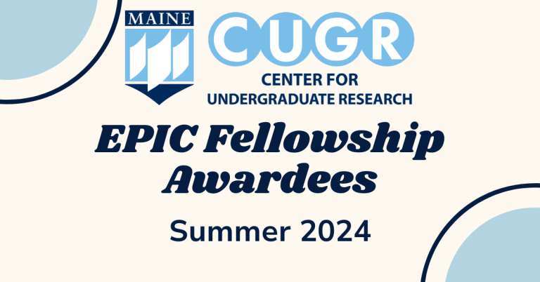 CUGR Fellows Awarded EPIC Funding for Summer 2024