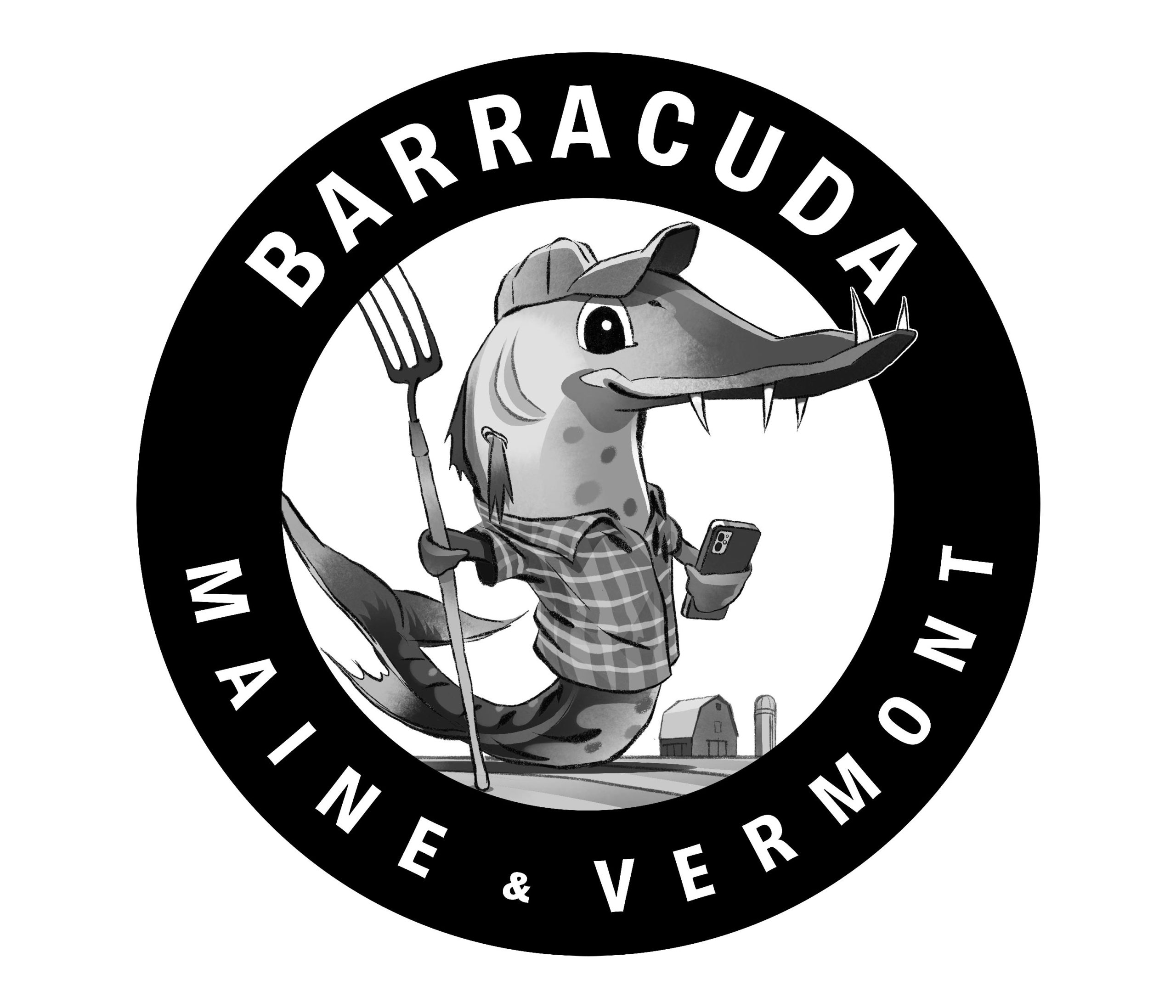 BARRACUDA Logo, reads Barracuda, Maine and Vermont.