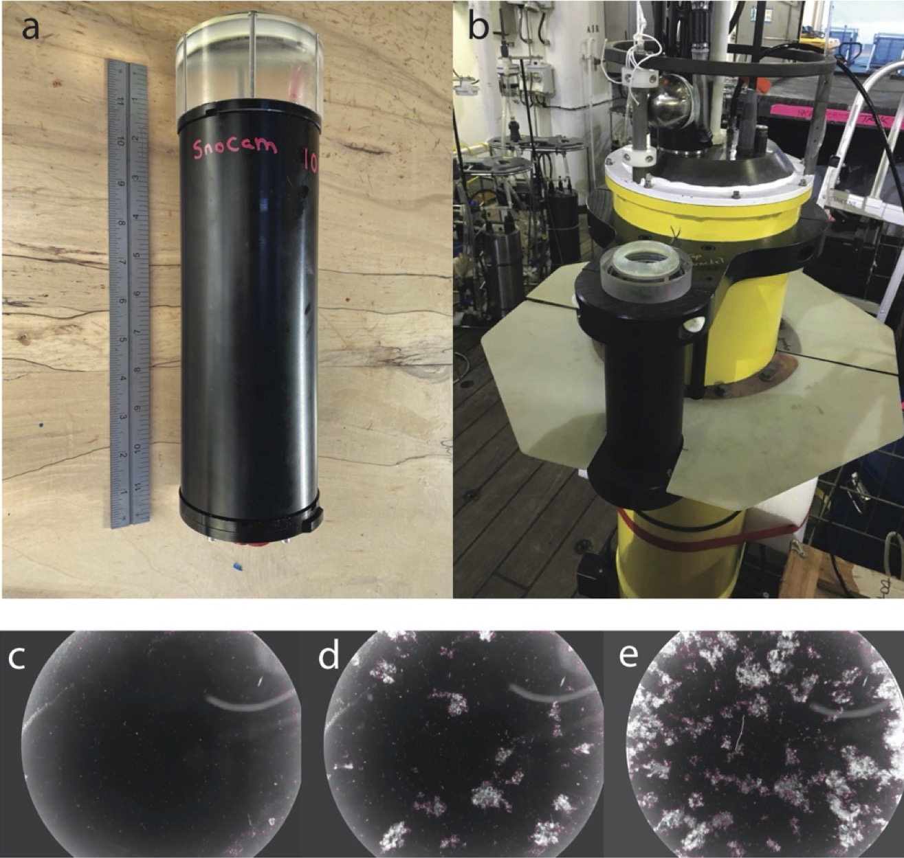 Prototype imaging sediment trap and pilot data