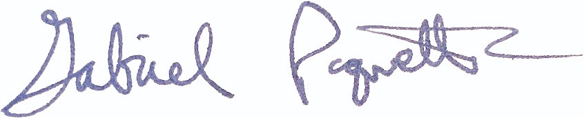 Gabriel Paquette Signature