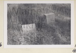 P00165 Gravestones of Ben and Lizzie Deane c.1965.